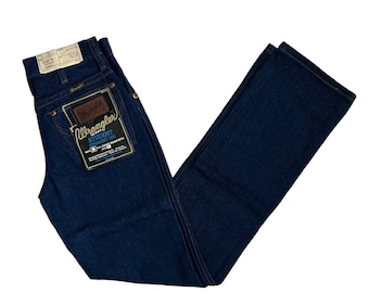 vintage wrangler student straight leg jeans size 26x32 deadstock NWT 80s made in USA