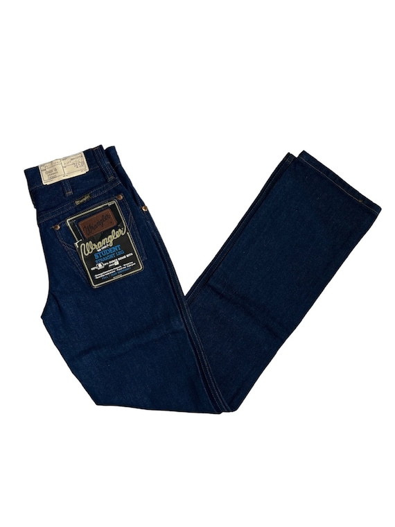 Vintage Wrangler Student Straight Leg Jeans Size 26x32 Deadstock