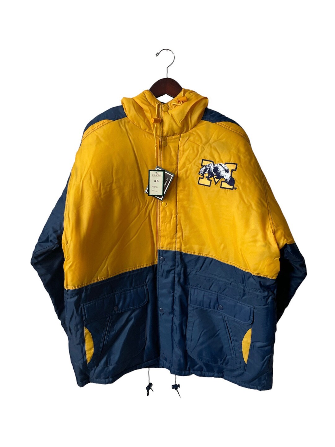 Vintage Michigan Wolverines Conic Jacket Coat Mens Size XL Deadstock