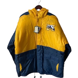 vintage michigan wolverines conic jacket coat mens size XL deadstock NWT 90s NOS