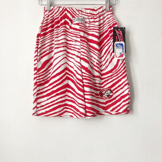 Vintage Cincinnati Reds Zubaz Sweatshorts Mens Size Small Etsy