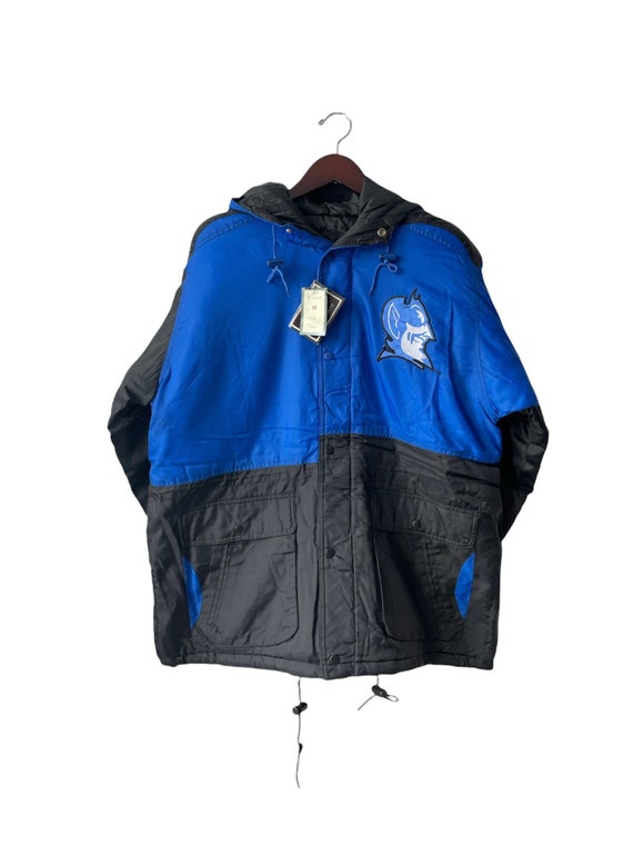 Duke puffer jacket with sleeve patch