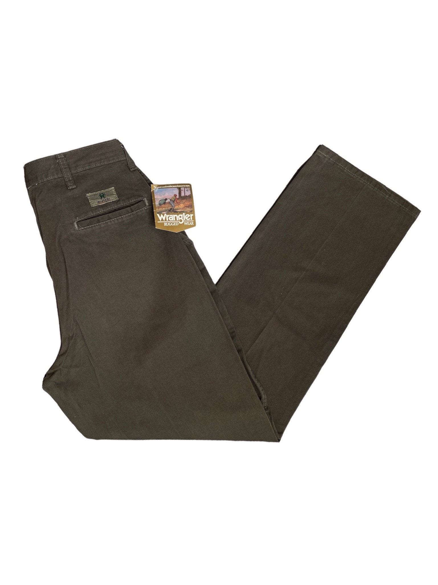 Vintage Wrangler Rugged Wear Sportsman Pants Size 34x32 Deadstock 