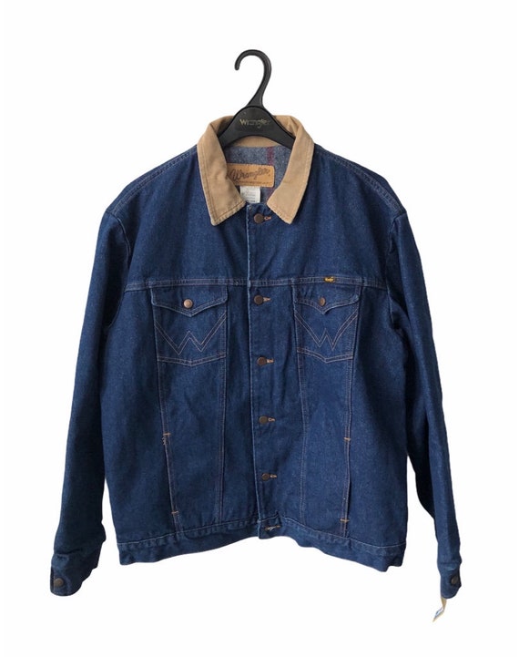 Lined denim jacket - Denim blue - Men