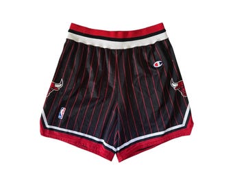 vintage chicago bulls champion shorts mens size medium 90s last dance NBA