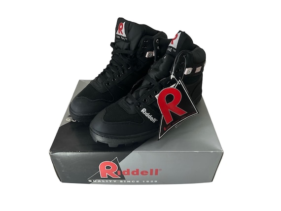 Vintage Riddell Rattler High Football Cleats Shoes Mens Size 9.5