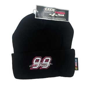 vintage jeff burton #99 nascar beanie hat cap adult OSFA deadstock NWT 90s