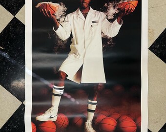 vintage nike darrell griffith dr dunkenstein NBA basketball poster print 80s