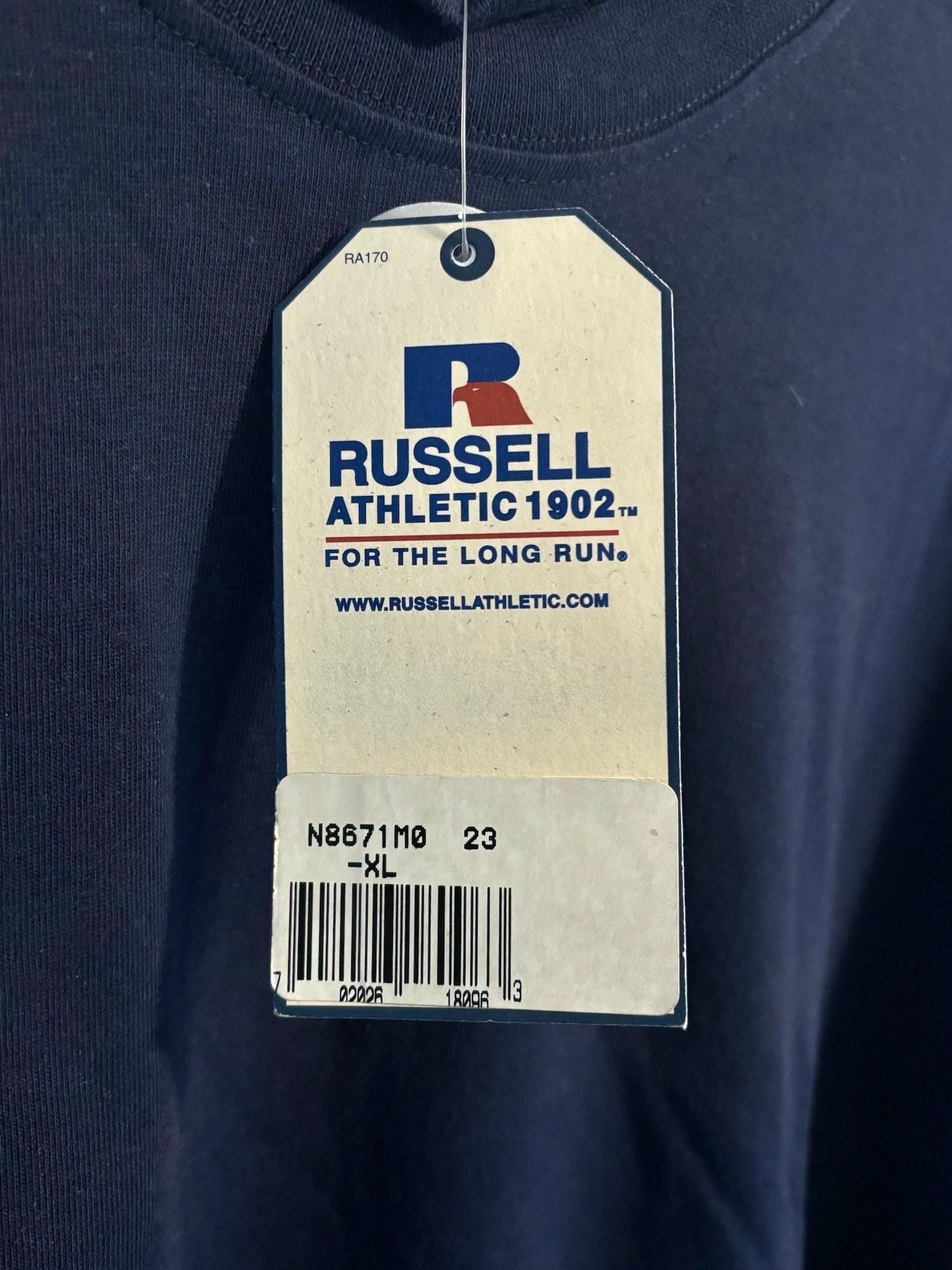 Vintage Russell Athletic Pro Cotton Mock Neck Shirt Mens Size XL