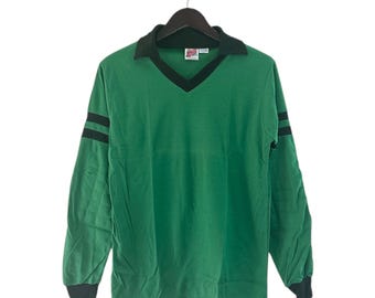 Camiseta de portero de fútbol vintage para hombre, talla mediana, stock nuevo, años 80