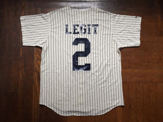 legit vintage X majestic pinstripe baseball jerse… - image 1