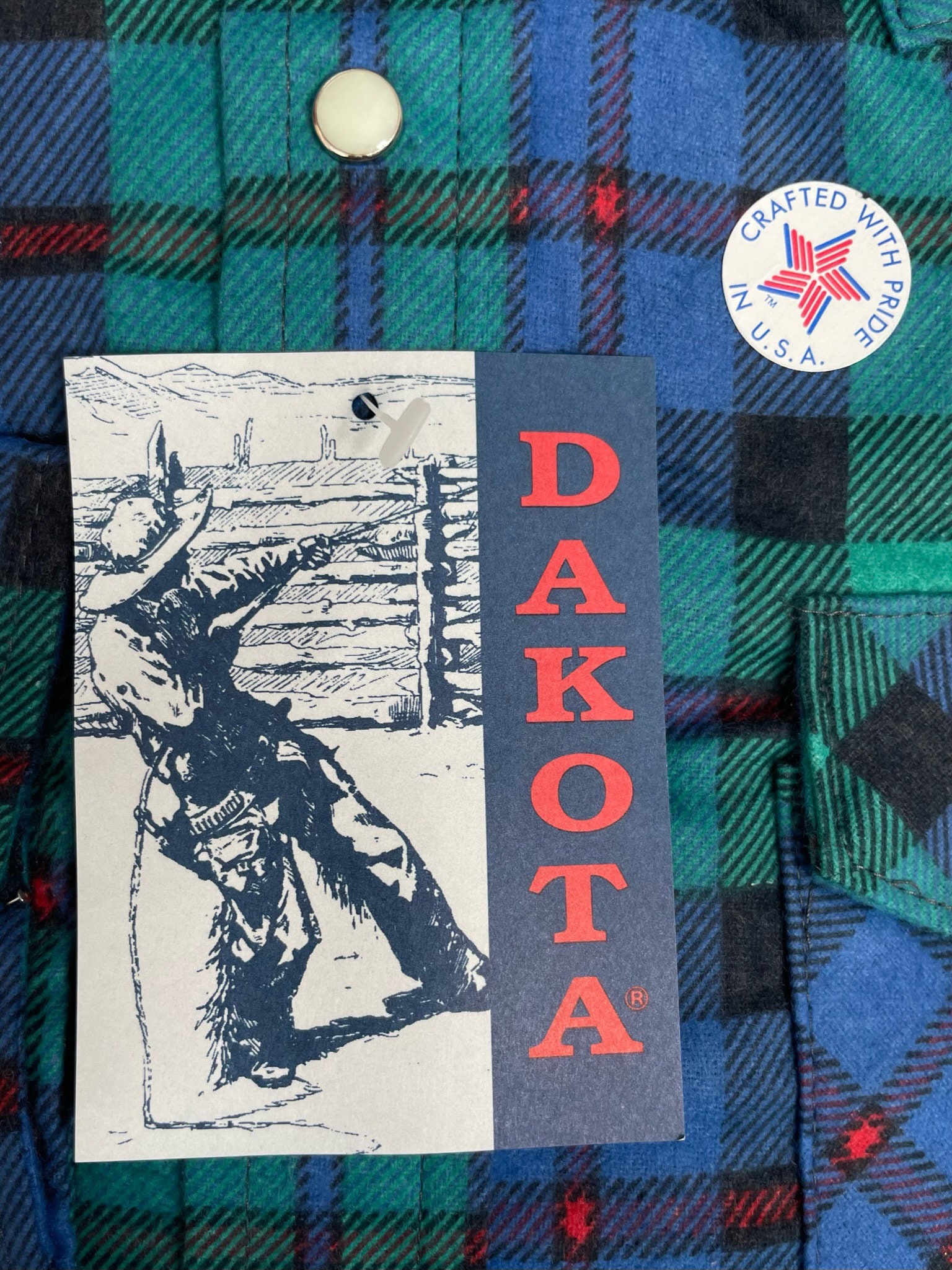Vintage Five Brother Dakota Plaid Flannel Shirt Mens Size 2XL