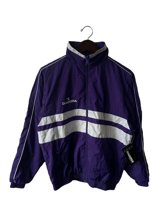 vintage diadora soccer windbreaker lightweight jac