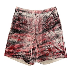 Vintage Chicago Bulls Sweat Shorts Herren Größe Large hergestellt in den USA 90s NBA