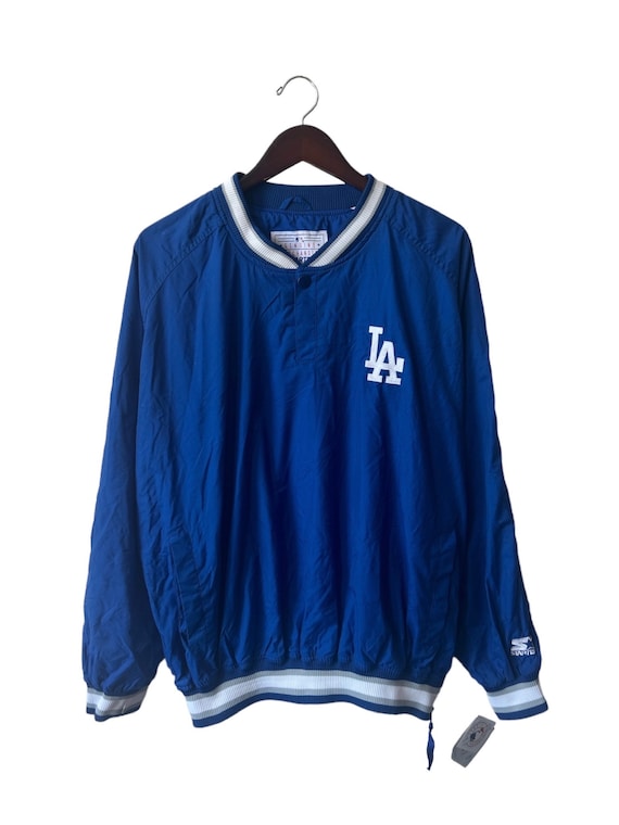 Vintage Starter Los Angeles LA Dodgers MLB Jersey Black & Blue - Size Large
