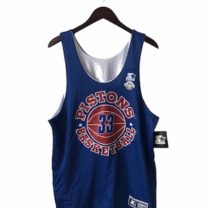 vintage grant hill detroit pistons starter reversible jersey adult size XL/52 deadstock NWT 1994