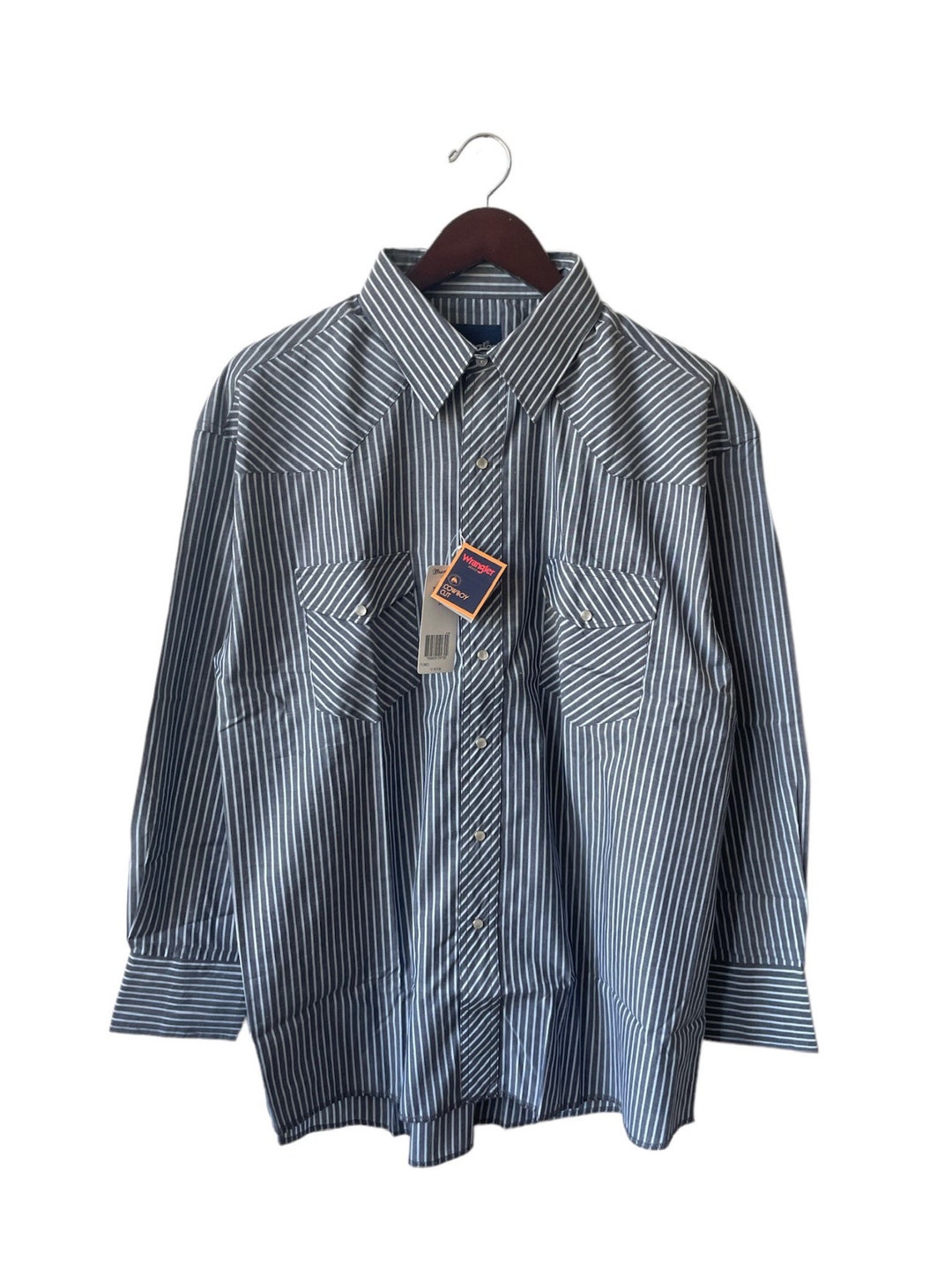 シャツ 90's Wrangler Western Style Cotton Shirt Vintage Wrangler Cowboy Cut Western Snap Shirt Mens Size XL