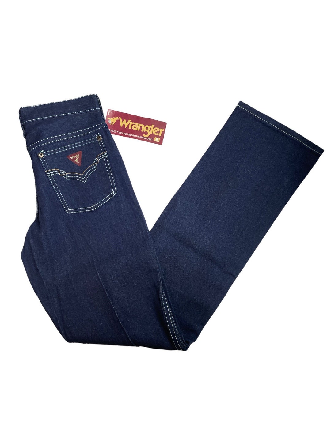 Vintage Wrangler Straight Leg Vibes Jeans Size 29x32 Deadstock NWT