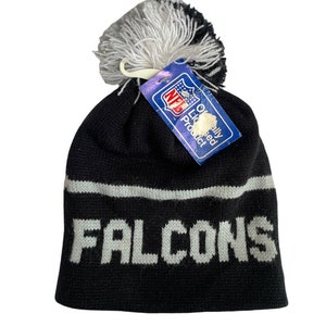 vintage atlanta falcons pom beanie winter hat cap adult OSFA deadstock NWT 80s made in usa