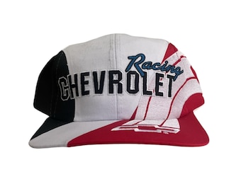 boné vintage chevrolet racing snapback adulto OSFA deadstock NWOT anos 90 nascar