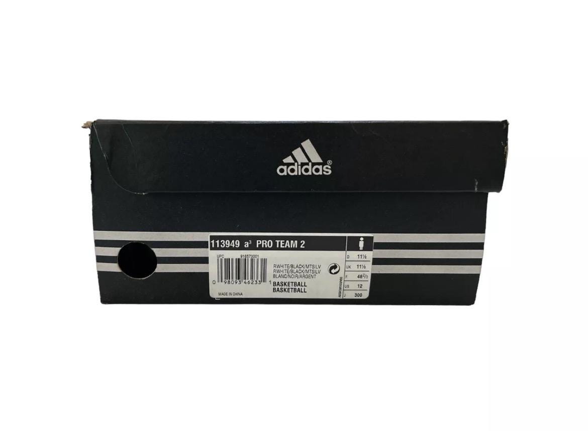 おね~ Vintage Adidas A3 Pro Team 2 Basketball Sneakers Shoes Mens Size