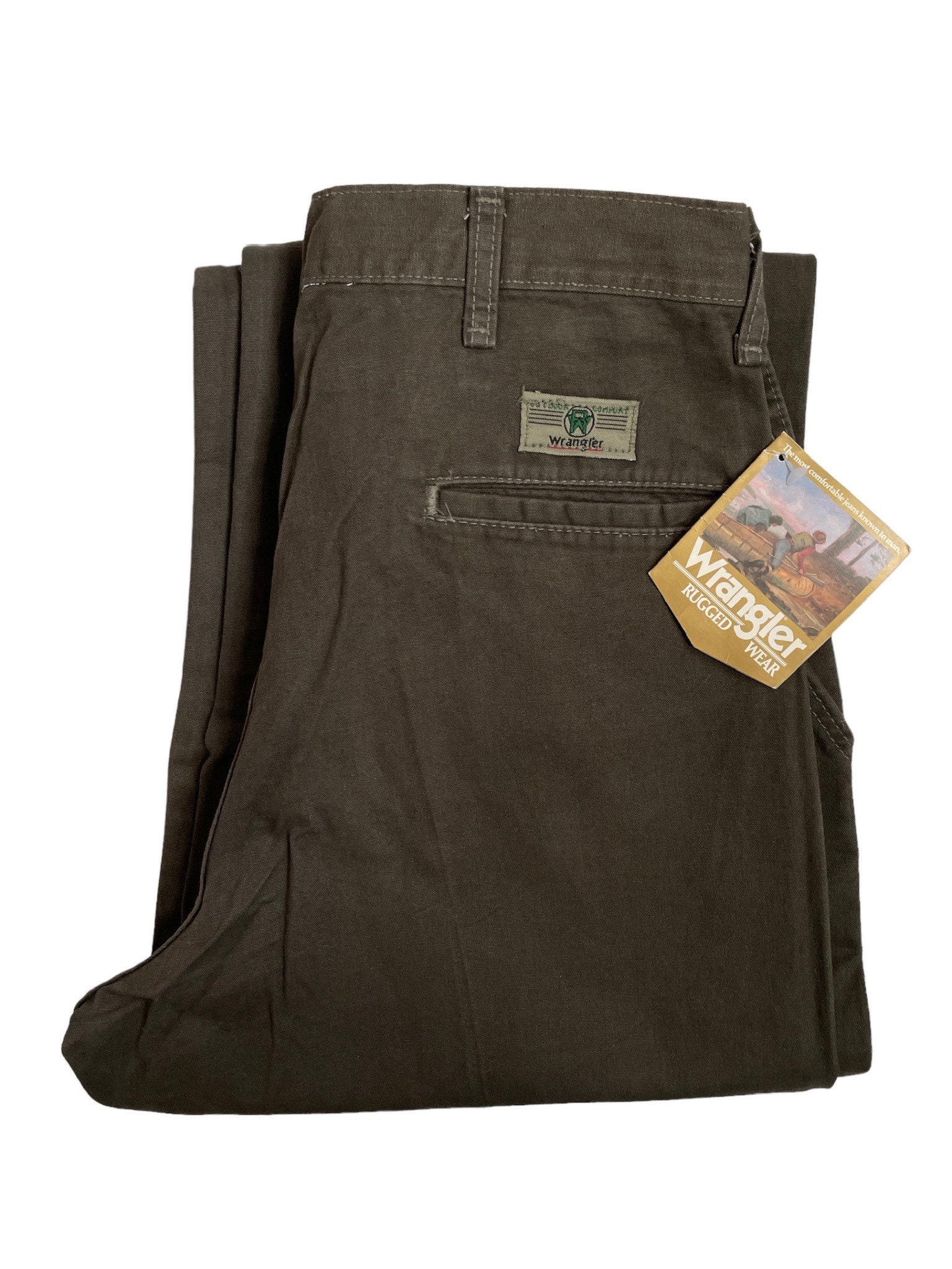 Vintage Wrangler Rugged Wear Sportsman Pants Size 34x32 Deadstock 