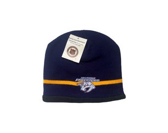 Gorro de lana vintage de los Nashville Predators para adultos, OSFA, stock nuevo, años 90, fabricado en EE. UU., NHL