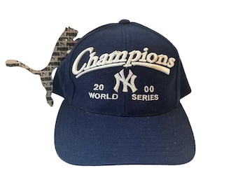 vintage puma new york yankees world series champions hat cap adult OSFA deadstock NWT 2000 y2k mlb