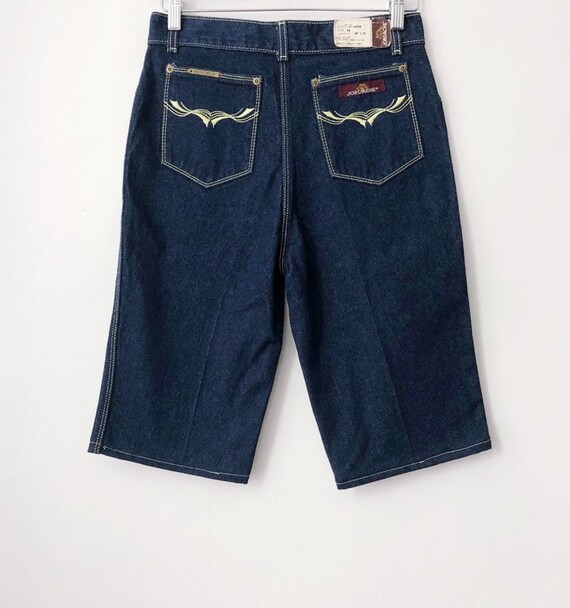 80s jean shorts mens