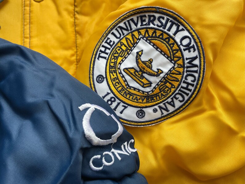Vintage Michigan Wolverines Conic Jacket Coat Mens Size XL Deadstock ...