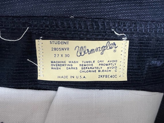 vintage wrangler corduroy straight leg pants stud… - image 6