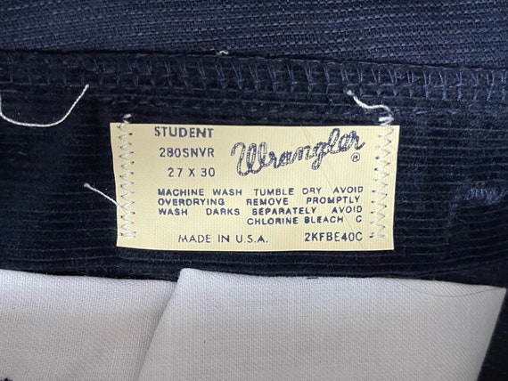 vintage wrangler corduroy straight leg pants stud… - image 6