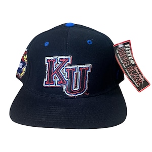 vintage zephyr kansas jayhawks fitted hat cap size 7 1/4 deadstock NWT 90s