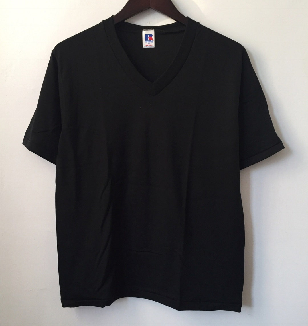 Vintage Russell Athletic Vneck Mens Size Medium Deadstock NWOT 90s Made in USA Etsy Israel