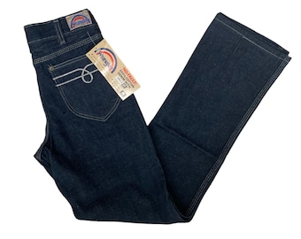 vintage wrangler pierna recta jean pantalones talla 27x30 deadstock NWT 70s jeans made in USA
