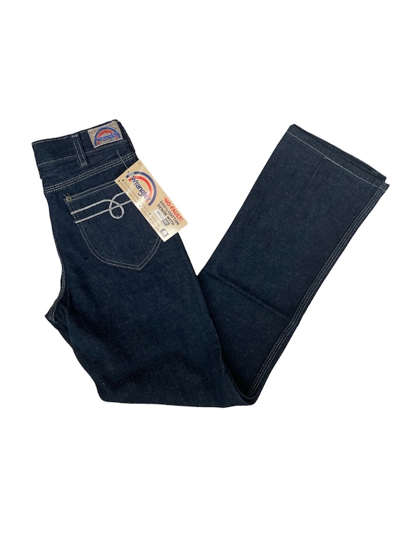 Vintage Wrangler Straight Leg Jean Pants Size 27x30 Deadstock NWT