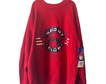vintage pony crewneck sweatshirt mens size medium deadstock NWT 80s made in USA