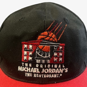 vintage nike michael jordan's the restaurant chicago bulls hat adult OSFA 90s image 2