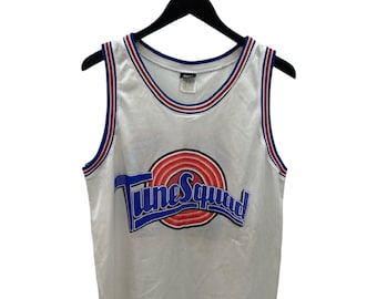 vintage 1996 tune squad space jam WB promotional jersey adult size large 90s made in USA