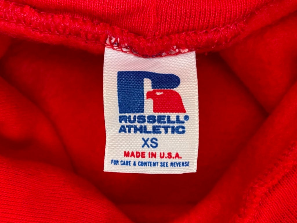 Vintage Russell Athletic Hoodie Sweatshirt Mens Size Extra Small