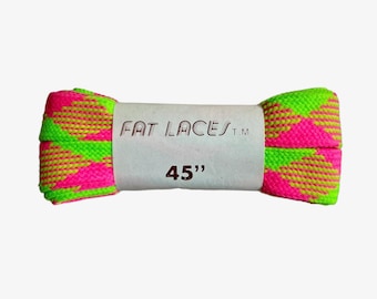 vintage fat laces 45" shoe laces deadstock NIP 80s made in USA