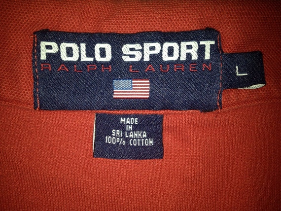 vintage polo sport ralph lauren polo mens size la… - image 3