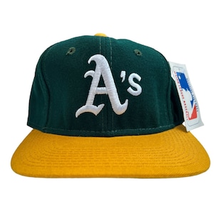 vintage oakland athletics sports specialties fitted hat cap adult size 6 7/8 deadstock NWT 90s made in USA