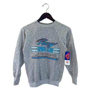 vintage PONY crewneck sweatshirt mens size small deadstock NWT 80s made in USA