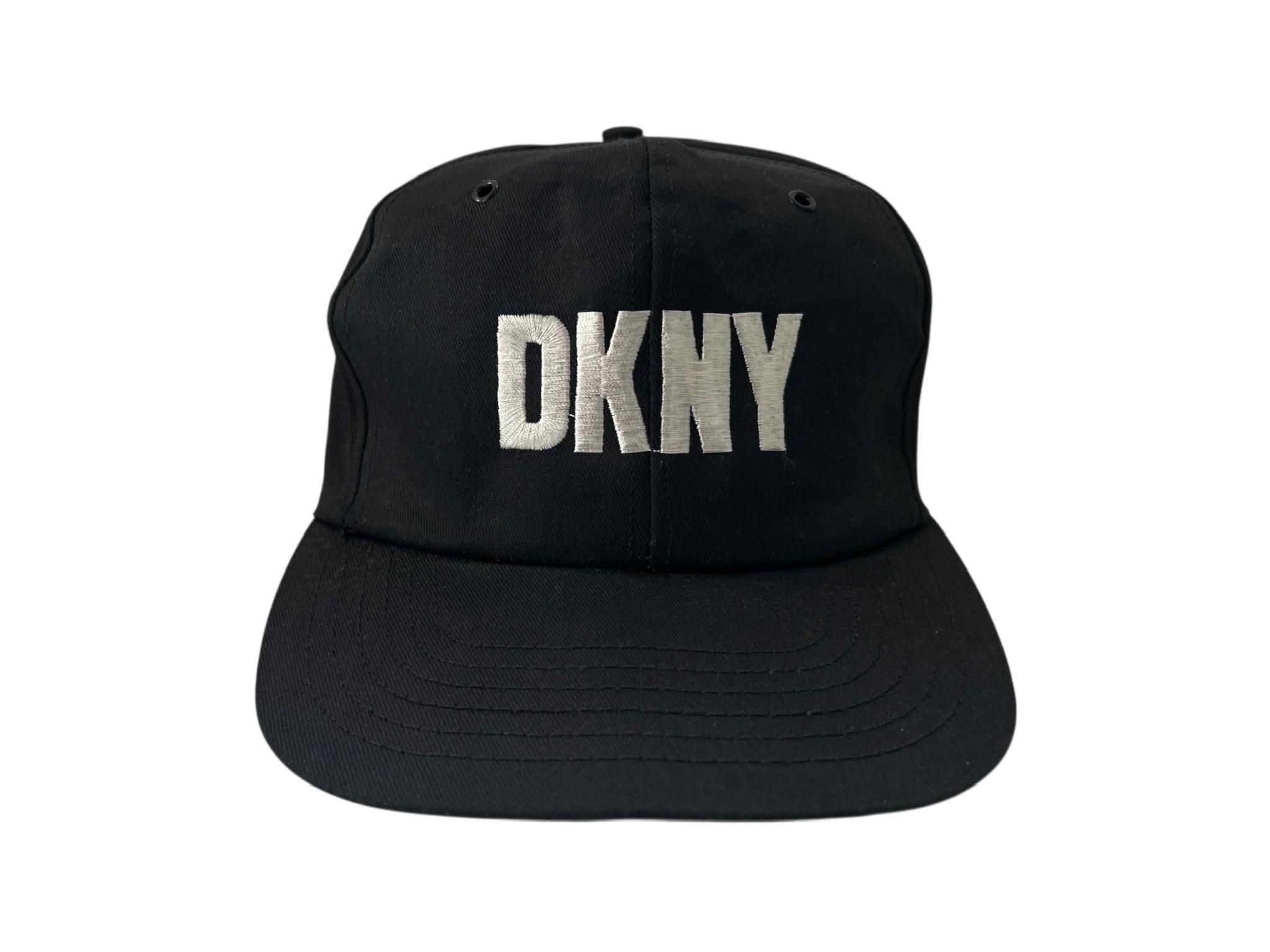 Vintage DKNY Racing Team Twill Snapback Hat Cap Adult OSFA 90s GUC