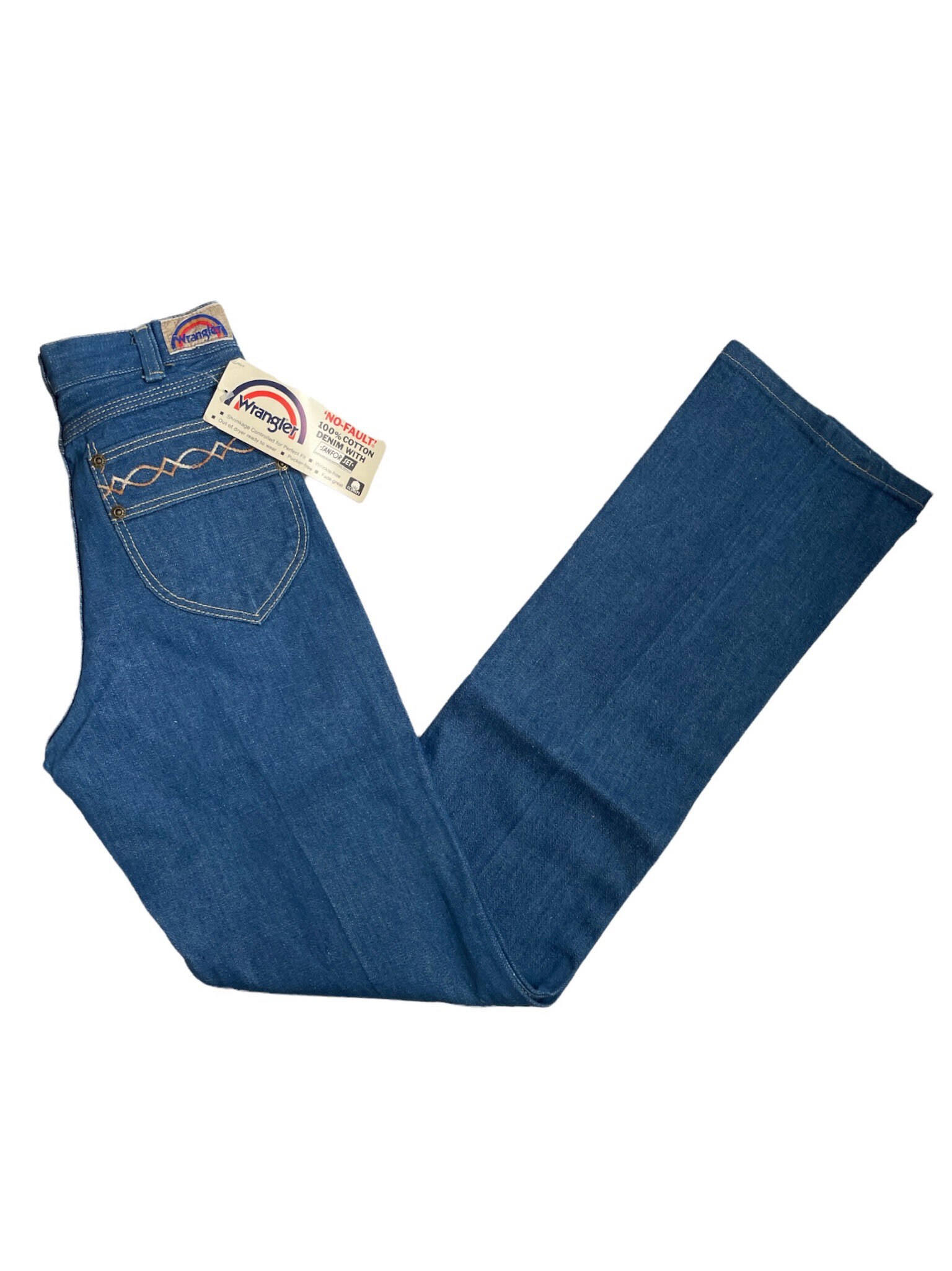 Vintage Wrangler Bandolero Straight Leg Jeans Size 27x32 Deadstock