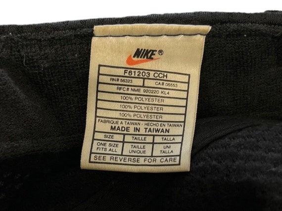 vintage nike black mesh adjustable panel cap adul… - image 6