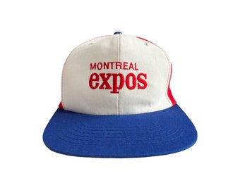 vintage montreal expos snapback hat cap adult OSFA deadstock NWOT 80s MLB