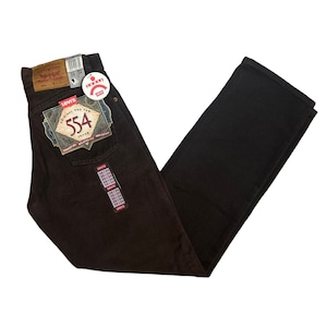 vintage levi&#39;s 554 straight leg relaxed fit jeans pants size 29x34 deadstock NWT 90s USA made