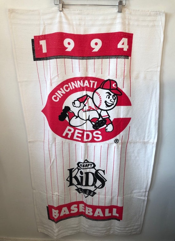 vintage cincinnati reds beach towel deadstock NWOT